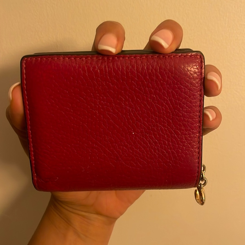 Red Coach Wallet